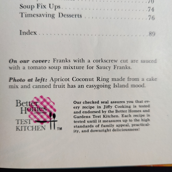 Vintage cookbook | Better Homes and Gardens | Jiffy Cooking | 1967 - Picture 4 of 16